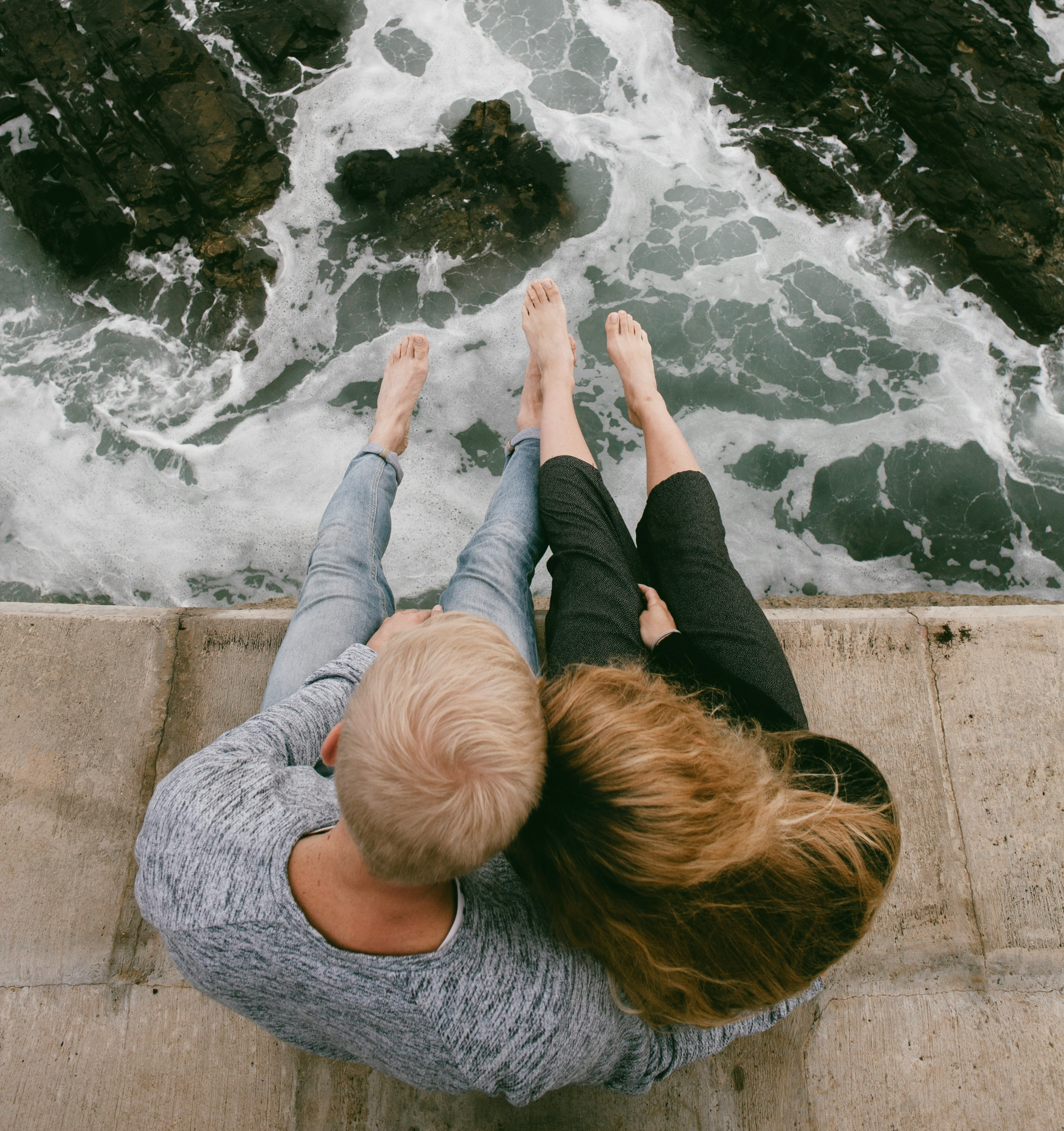 Couple on a boardwalk